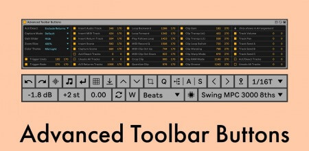 killihu Advanced Toolbar Buttons Plugin for Ableton Live Ableton Live Max for Live